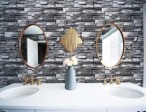 Timeet Brick Peel and Stick Wallpaper Stone Wallpaper Self Adhesive Brick - Image 6