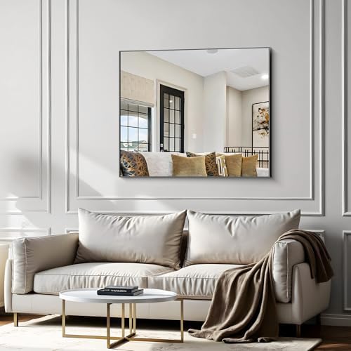 40x48 inch Large Black Bathroom Mirror, Rectangle Mirror - Image 4
