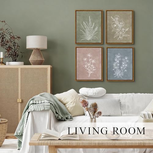 VIYYIEA Framed Vintage Botanical Wall Art Set of 3, 8x10 Framed Prints - Image 3