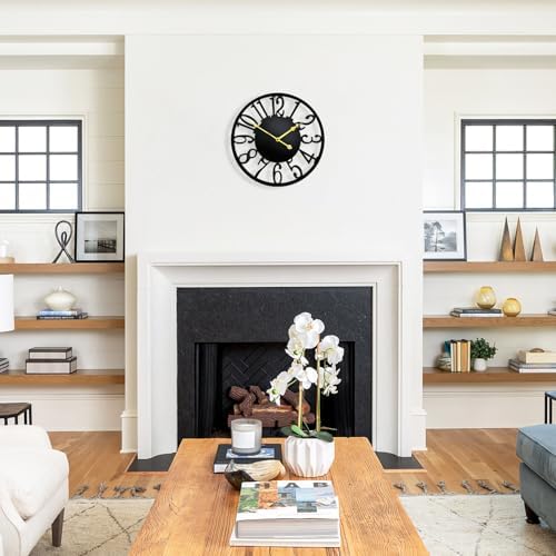 16 Inch Large Wall Clock, Modern Farmhouse Wall Clock Silent Battery Operated - Image 4