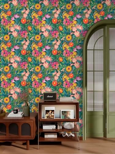 HAOKHOME Peel and Stick Wallpaper Floral Renter Friendly Wall Paper - Image 4
