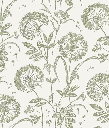 Orainege Vintage Floral Wallpaper Peel and Stick Dandelion Wallpaper by Orainege
