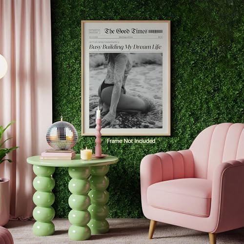 Funky Black And White Newspaper Canvas Wall Art 8x10in Unframed Trendy Hot Sexy - Image 4