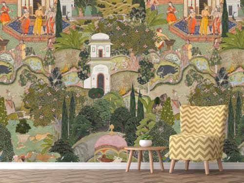 Toolhom European-Style Vintage Garden Wallpaper Peel and Stick - Image 5