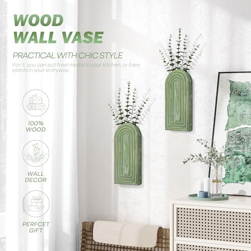 EOSAHR Wall Vase for Flower: Wall Planter Holder for Boho Wall Decor - Image 4