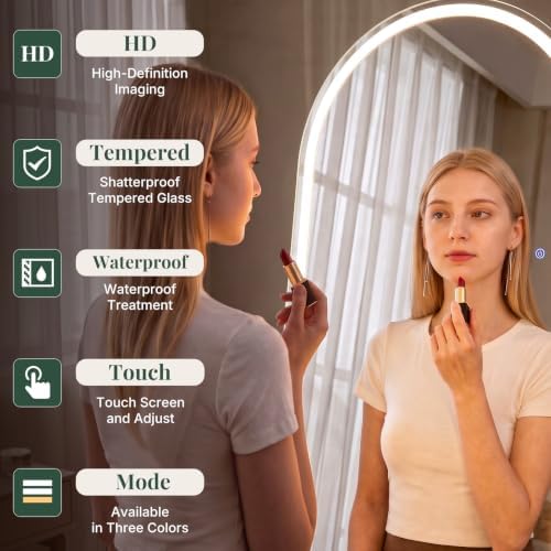 26"x71" Arched Full Length Mirror - Image 6