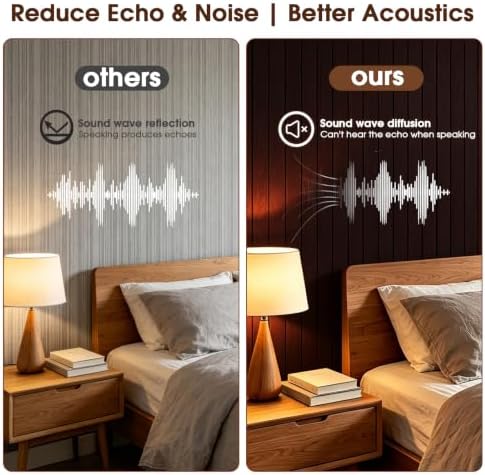 3D Peel and Stick Wall Panels PVC Grille Slat 197"x15.8" Self-Adhesive Wall - Image 2