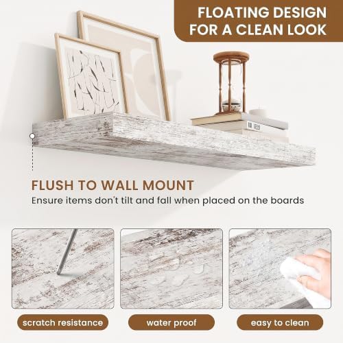 Floating Shelves for Wall, Wall Mounted Wood Shelves - Image 4
