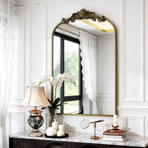 Dewfig Vintage Arched Wall Mirror by YourSpacePerfectlyReflected