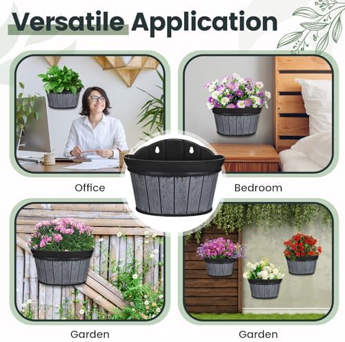 Layhit 6 Pcs Wall Hanging Planters, 10 Inches - Image 3