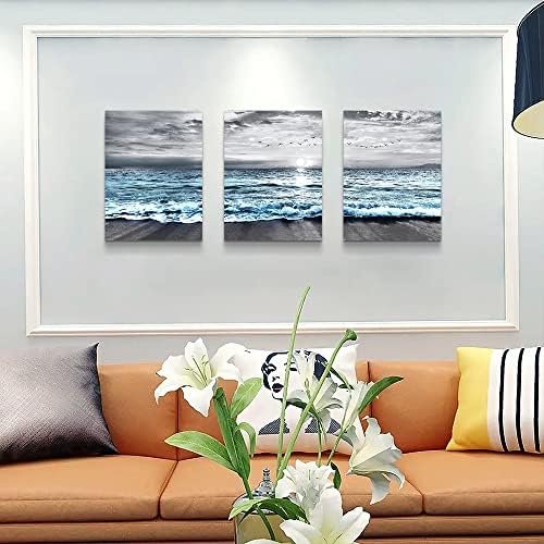 DZRWUBHS Wall Decorations For 3 Piece Framed Canvas Art Bedroom Office Decor - Image 3