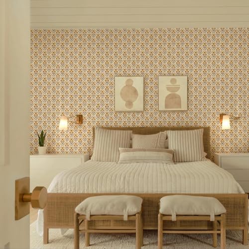 Dimoon 17.3''x78.7'' Peel and Stick Wallpaper Floral Cute Contact Paper Vintage - Image 5