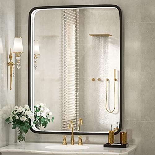36x28 Inch LED Lighted Bathroom Mirror, 3 Color by FTOTI