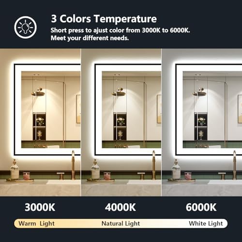 36x36 LED Bathroom Mirror with Lights - Image 5
