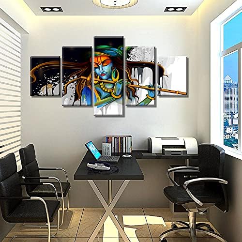 DJSYLIFE Hindu God Krishna Canvas Wall Art - Image 4
