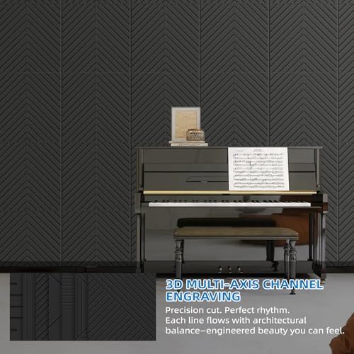 CIUIUTIC Acoustical Wall Panels, 6 Pack 20x20 Acoustic Wall Panels, Decorative - Image 5