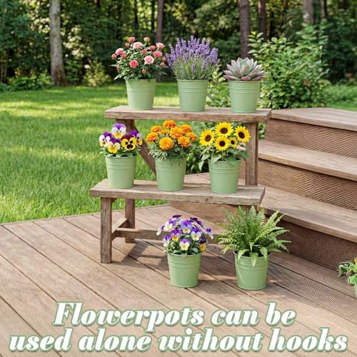 HowRU Hanging Flower Pots, Railing Planter Box - Image 5