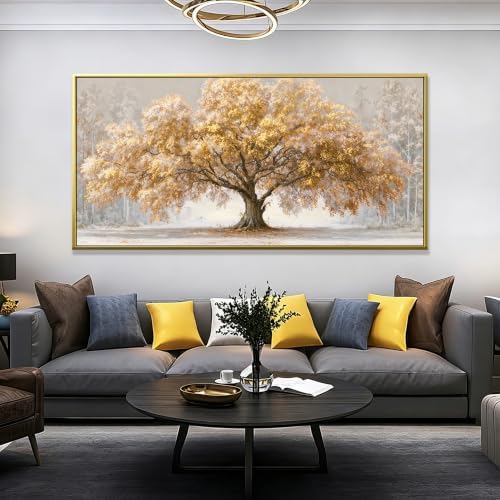 Gold Frame Tree Of Life Wall Art 29"x59" large Wall Art - Image 6
