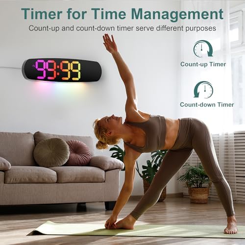 ANALOI Digital Wall Clock, 14.4 Inch Large Display - Image 6