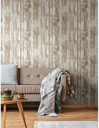 RoomMates White Distressed Wood Peel and Stick Wallpaper - Image 2