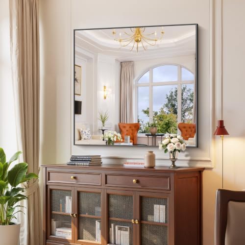 YIROMAN Bathroom Mirror 45"x45", Square Vanity Mirror - Image 6