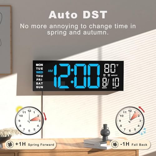 JALL 16" Large Digital Wall Clock - Image 5