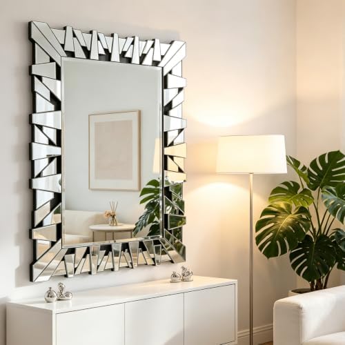 32"x47" Rectangular Large Wall Mirror - Image 4