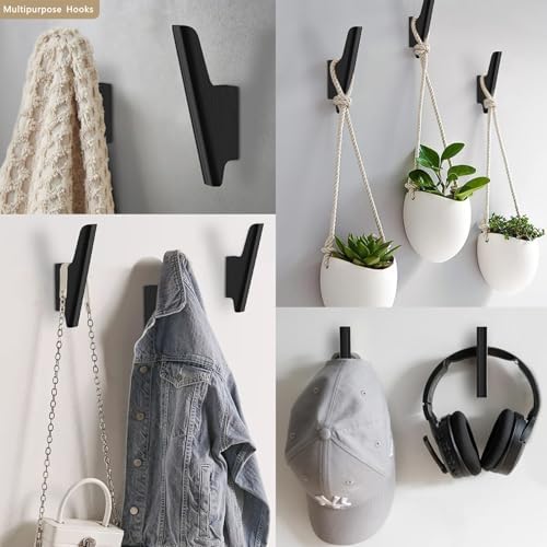 Wood Wall Hooks 4 Pack Coat Hooks Wall Mount, Towel Hooks - Image 5