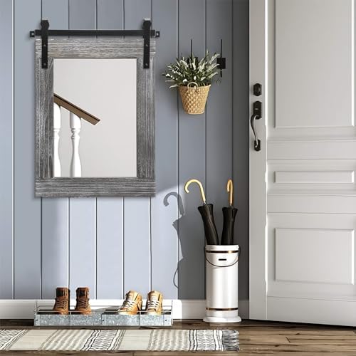AAZZKANG Wall Mirror Large Rectangle Barn Door Mirrors - Image 7