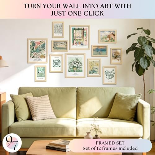 97 Decor Sage Green Boho Framed Wall Art - Image 3
