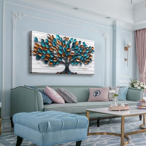 Tree Nature Wall Art Bedroom Abstract Wall Decor Living Room, Tree of Life - Image 3