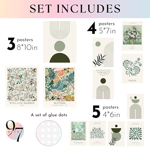 97 Decor Sage Green Wall Art, 12 Matisse Style Prints - Image 2