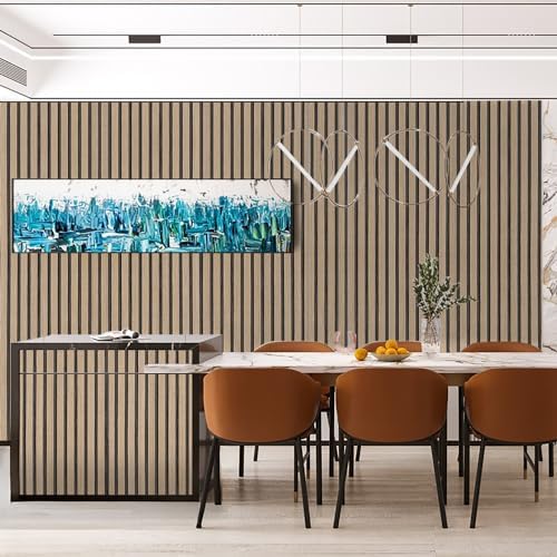 Wood Slat Peel and Stick Wallpaper 35.4"x200" Extra Wide Brown Vinyl Faux Wood - Image 4
