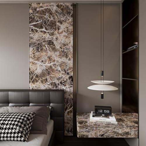 Brown Marble Contact Paper Peel and Stick Wallpaper - Image 5