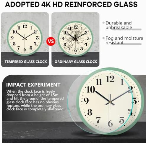 10" Unique Silent Wall Clock - Image 4