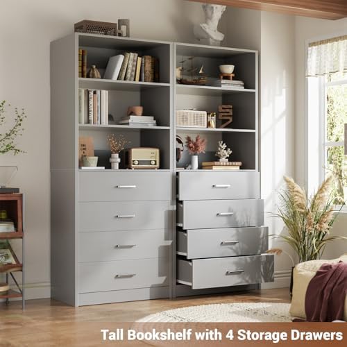 Aheaplus Closet Drawers System, 21.3" Wood Closet Organizer - Image 2