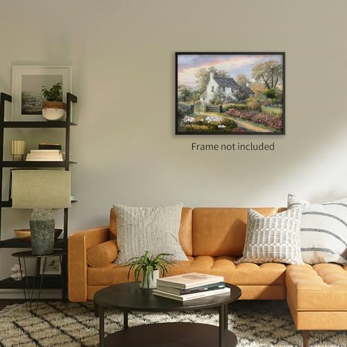 Haitunone French Country Oil Painting Wall Art Farmhouse Cottage Garden Posters - Image 6