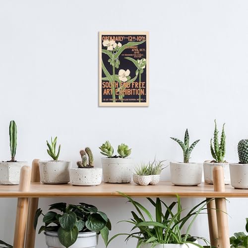 vintage South End Free Art Exhibition posters Minimalism Room Aesthetics canvas - Image 5