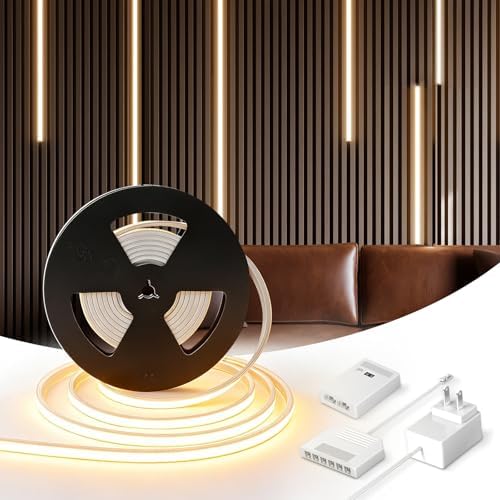 V4light LED Strip Lights for Slat Wall Recessed, 16.4ft Smart Dimmable by V4light
