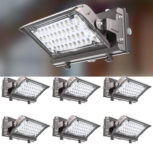 Lightdot 150W Wall Pack LED Exterior Light, Dusk to Dawn 6Pack by LightdotLighting