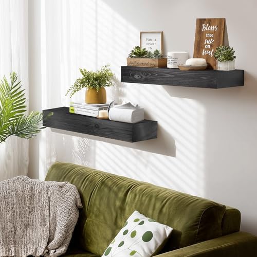 Floating Shelves, 17 x 7 Inch Fireplace Mantel - Image 2