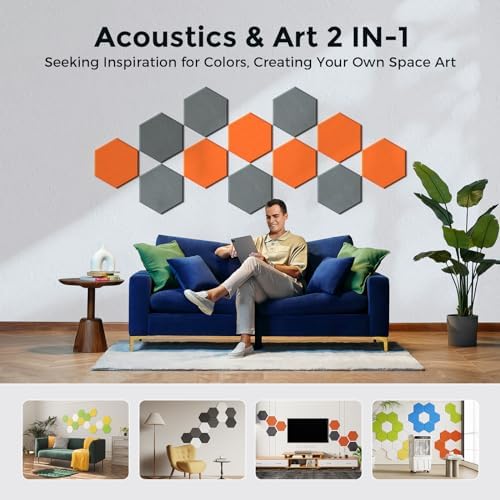 Self-Adhesive Acoustic Panels, 2nd Generation Sound Absorbing Panel, - Image 5