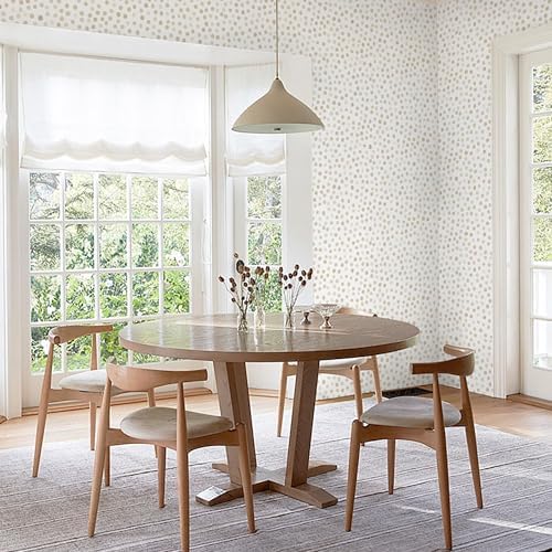 Dimoon 17.3''x188.9'' Peel and Stick Wallpaper Boho Beige Contact Paper Natural - Image 6