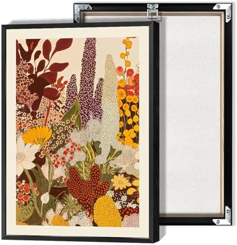 Retro Botanical Poster Abstract Wildflower Garden Canvas Wall Art Modern Nature by Unknown