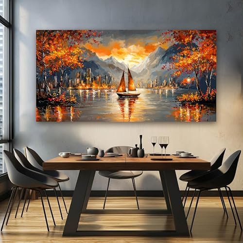 Canvas Oversized Wall Art Decor Wall Art Picture - Image 4