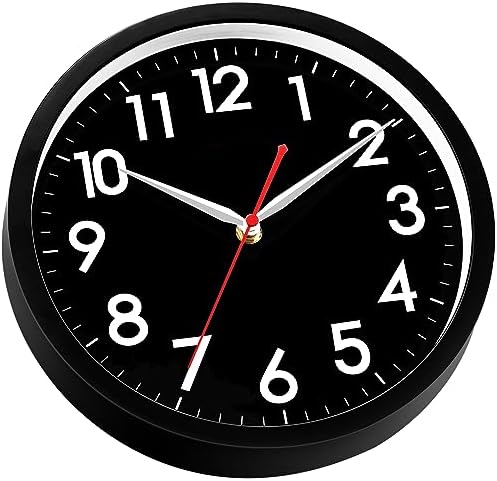 AKCISOT 12 Inch Wall Clock, Silent Battery Operated Analog Clock - Image 3
