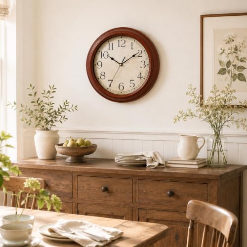KECYET Wall Clocks Battery Operated Silent Small Vintage - Image 5
