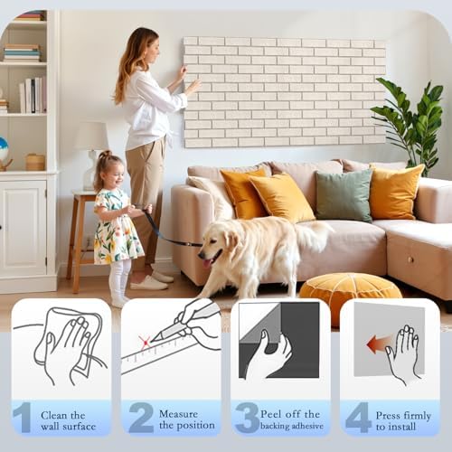 ArtVivid 12Pack Acoustic Panels, Brick Pattern Sound Proof Panels - Image 6