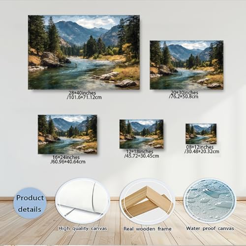 Serene Landscape Canvas Wall Art - Image 5