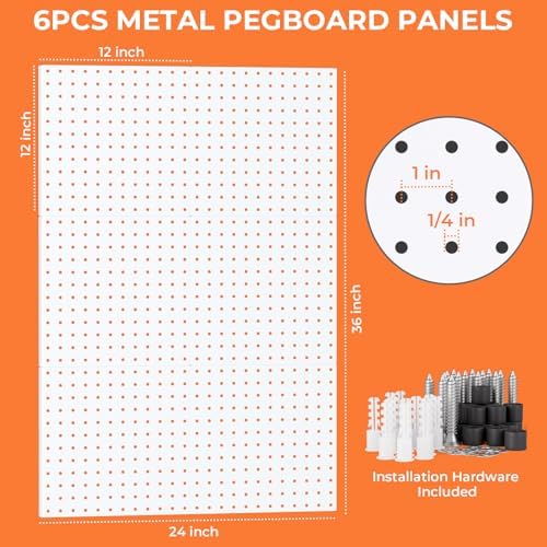 INCLY 90PCS Metal Peg Board Kit - Image 2